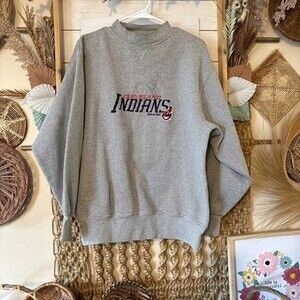1997 Cleveland Indians Crable Sportswear Sweatshirt Size Medium